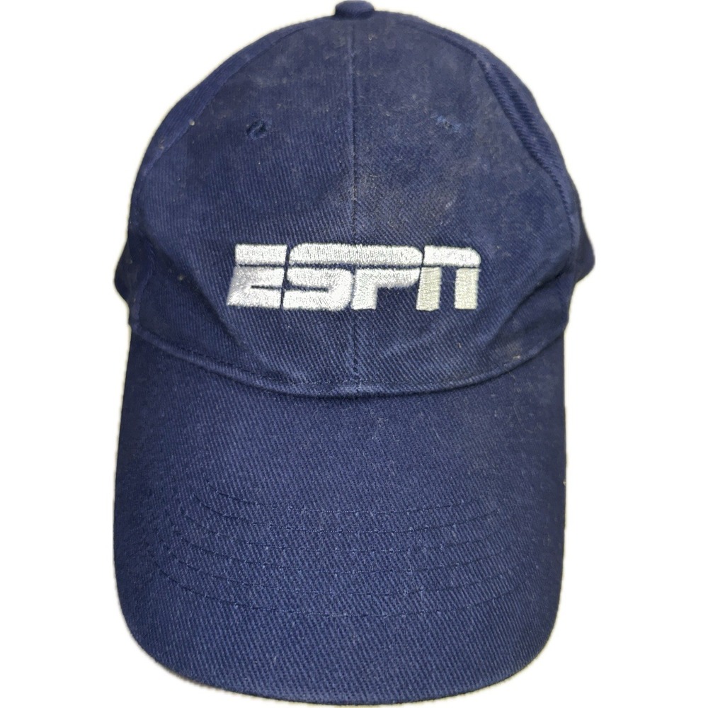 ESPN Adjustable Hat Cap Sports‎ Network Unisex Blue White SEBA Sportswear